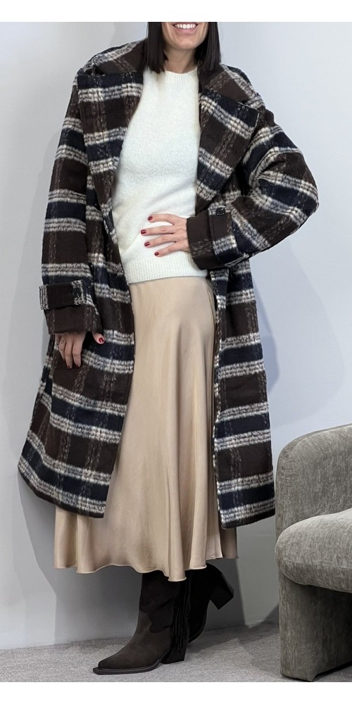 Cappotto doppio petto check Pieces Art:17160467