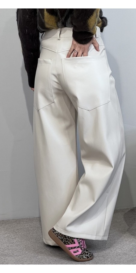 Pantalone wide-leg ecopelle Tensione In Art: 224155