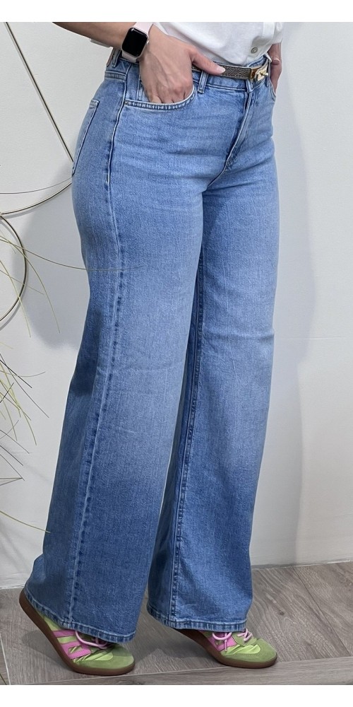 Jeans wide-leg blu medio Pieces Art:17162377