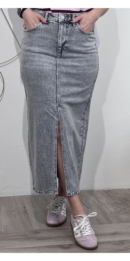 Longuette denim spacco frontale Vila Art:14099736