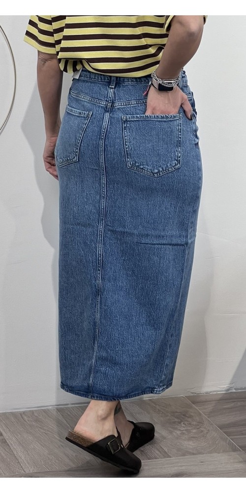 Longuette denim spacco frontale Vila Art:14099736