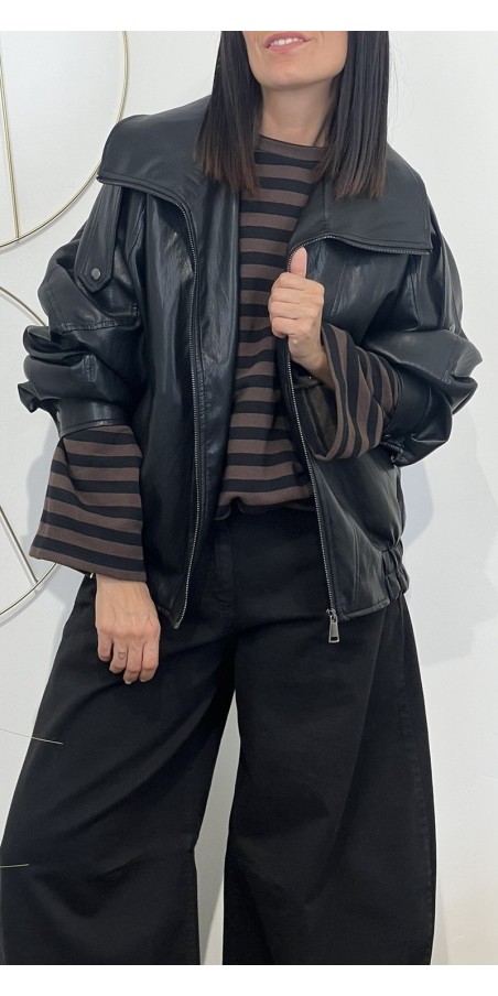 Bomber oversize con collo alto Tensione in art:226047AI26
