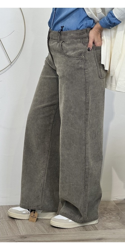 Pantalone wide-leg in velluto a coste Philia Loft Art:G03V0021
