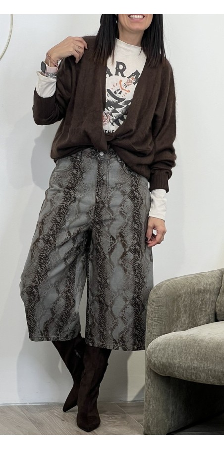 Bermuda maxi stampa pitonata Philia Loft Art:D03E0839