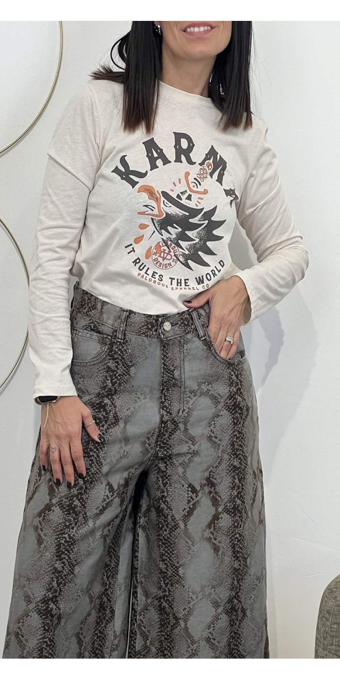 T-shirt manica lunga stampa Philia Loft Art:V01A0914