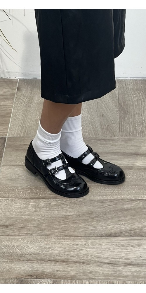 Scarpa mary jane con doppia fibbia Le Ragazze Glam Art:2636003