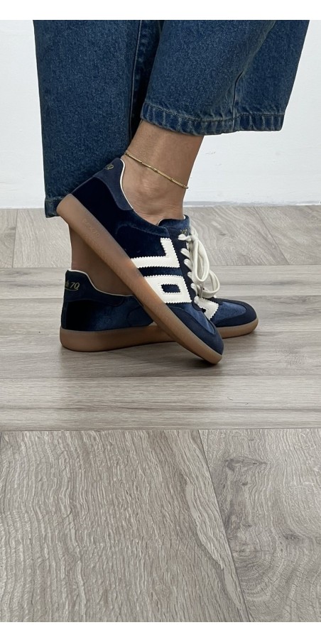 Sneakers in velluto blu Back70 Art:108005 CLOUD