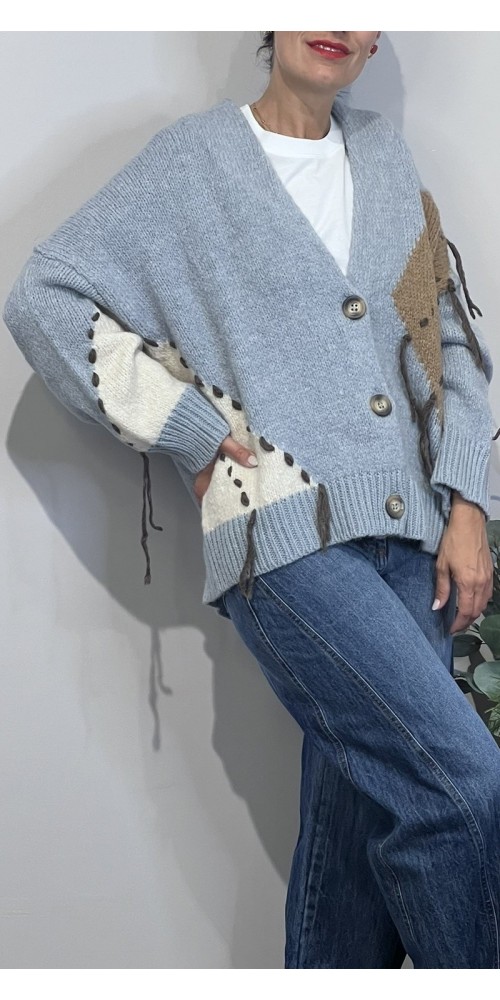 Cardigan over Motel Art:D80854